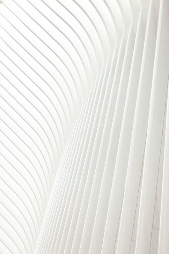 Curved white architecture